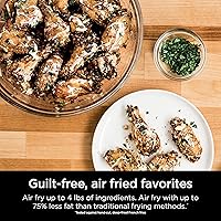 Vista 17 de Ninja, Horno tostador, freidora de aire, termómetro, combo de freidora de aire para horno tostador, acero inoxidable, comidas rápidas, papas fritas