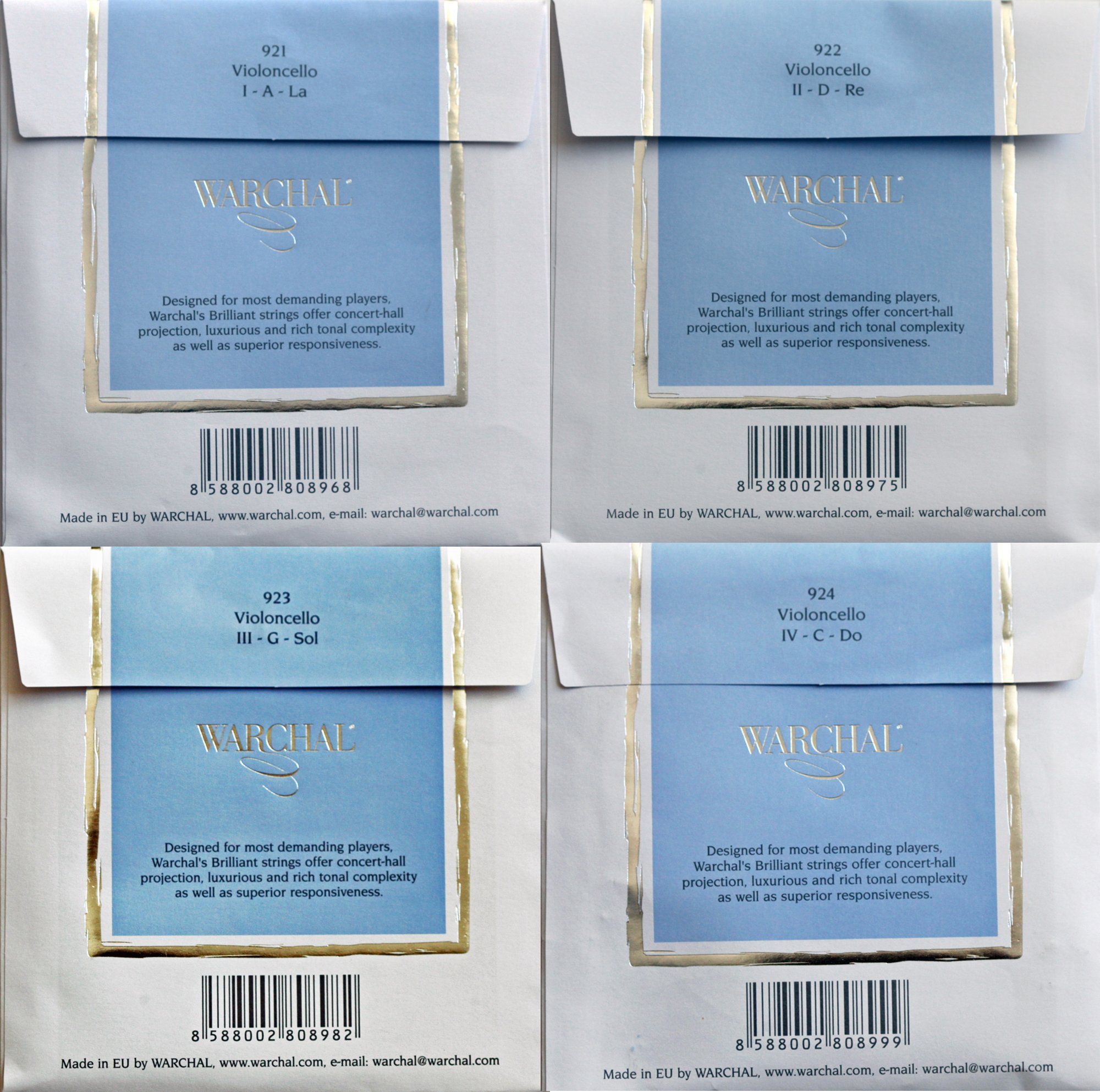 Amazon | Warchal Brilliant ワーシャル ブリリアント チェロ弦 セット