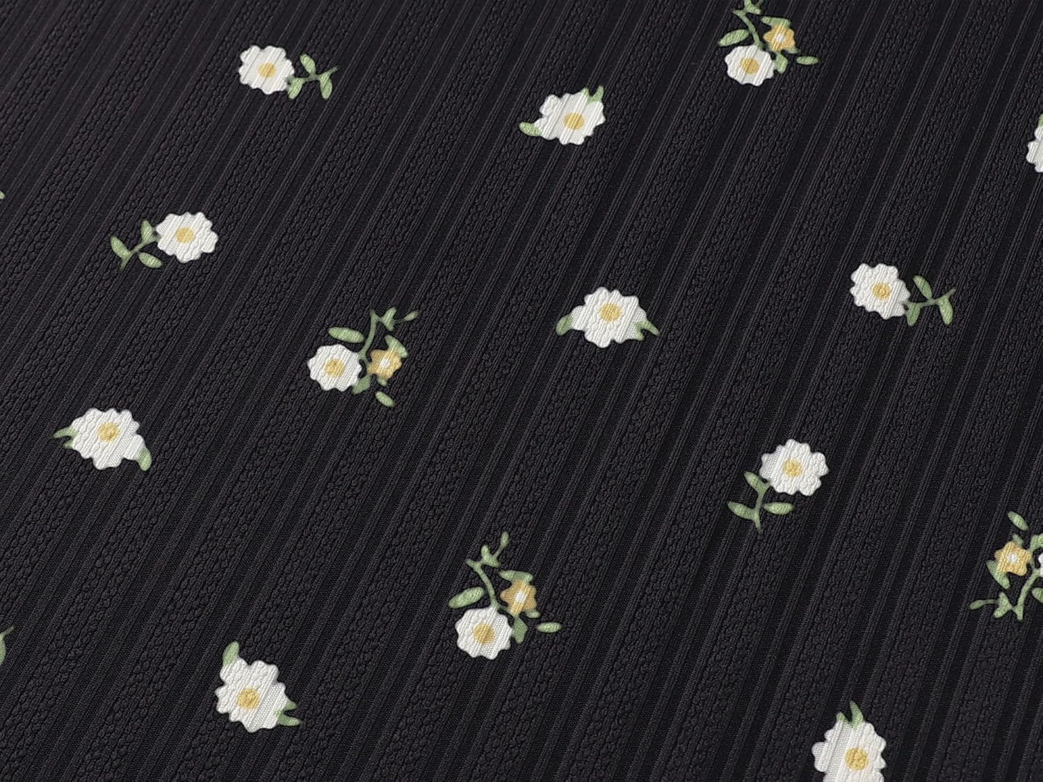 2 Pack Girls Lettuce Trim Long Sleeve Tee Shirts - Black Flower & Grey Pointelle Knit Blouse Tops Size 6-16 - Image 3