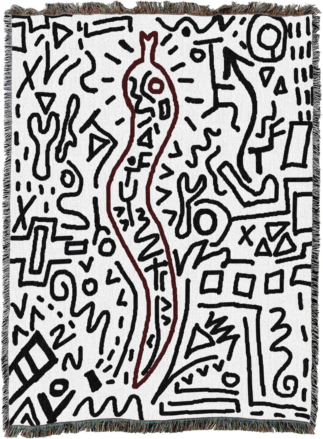 Pure Country Weavers Viper Blanket - Abstract Gift Tapestry Throw Woven from Cotton - Made in The USA (72x54)