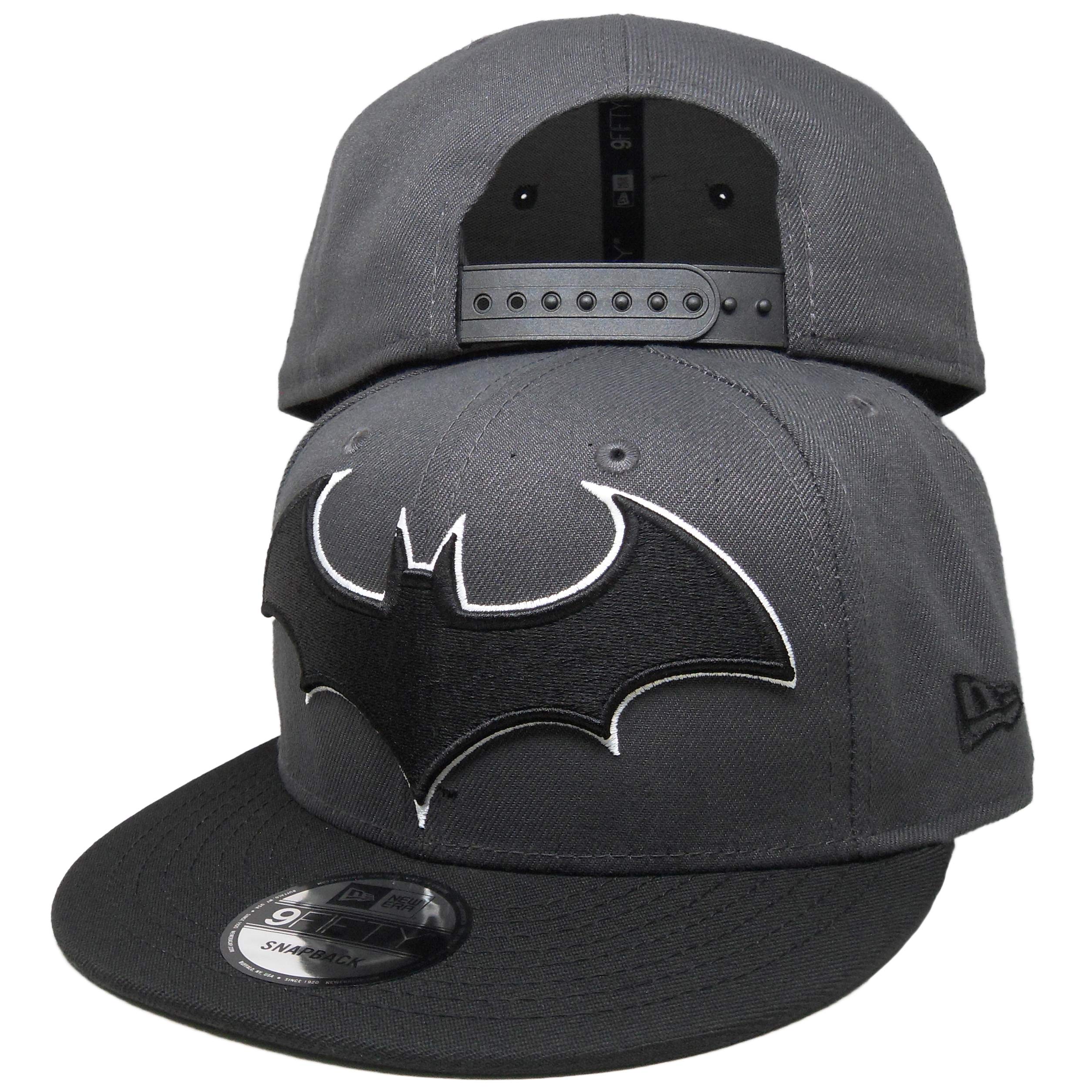 DC Comics Batman New Era Custom 9Fifty Snapback - Charcoal, Black, White