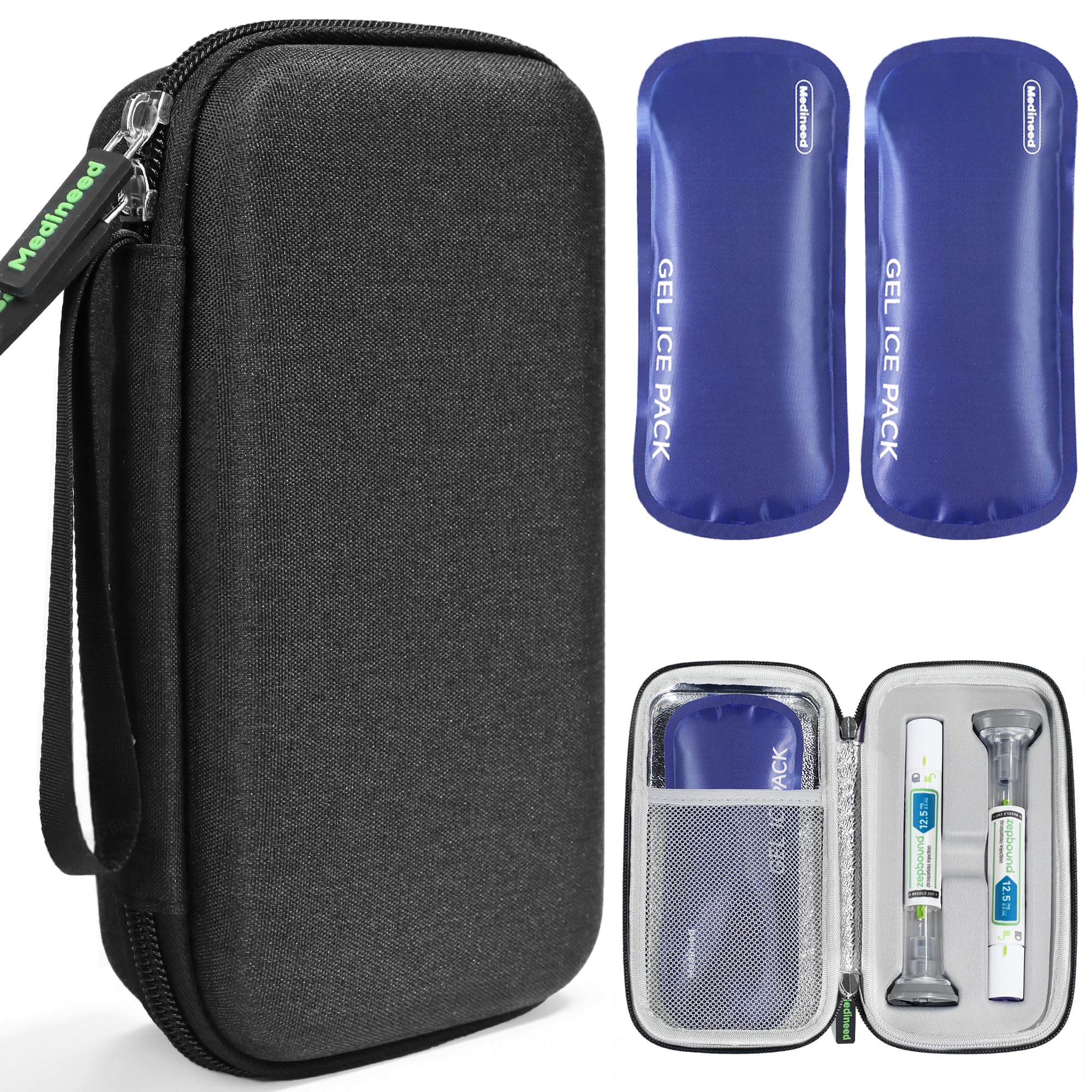 Portable Insulated Cooler Travel Case Fits 2 Zepbound or Mounjaro