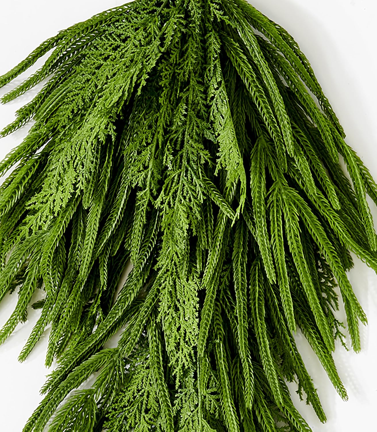 Worth Imports 31" Artificial Christmas Spruce Cedar Teardrop Swag