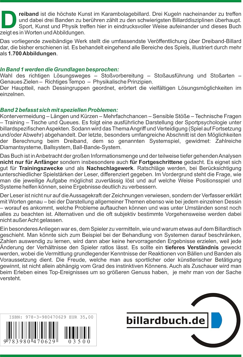 Handbuch des Billardspiels 1.