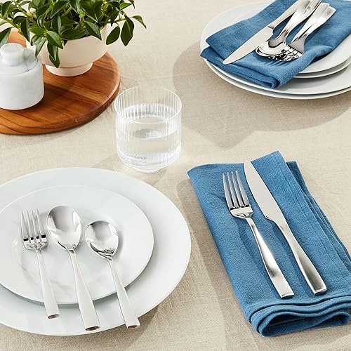 Miniatura 2 de Mikasa Delano - Juego de cubiertos de acero inoxidable satinado de 20 piezas, servicio para 4 personas