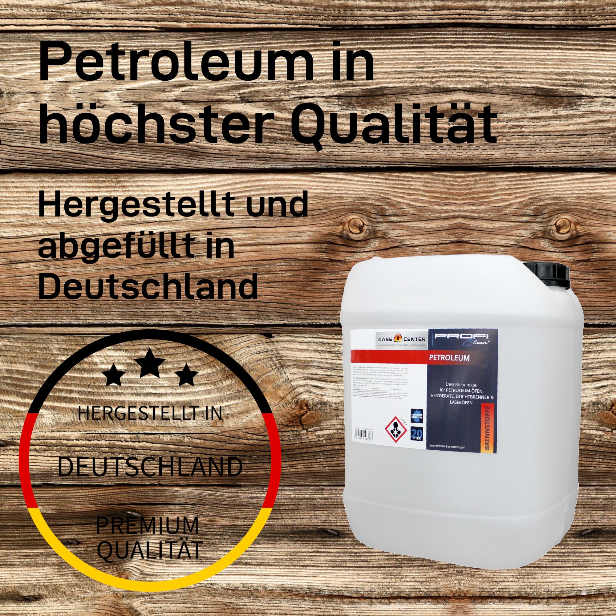 20 Liter Petroleum geruchsarm schwefelarm für Petroleumöfen Lampen Gartenfackeln Heizgeräte Dochtbrenner