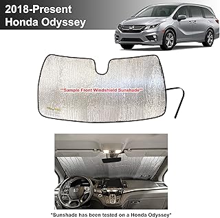 YelloPro Custom Fit Automotive Reflective Front Windshield Sunshade Accessories UV Reflector Sun Protection for 2018 2019 ...