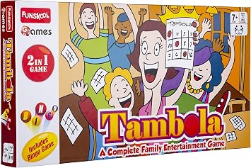 Funskool Tambola 2-in-1 Game, Multi Color