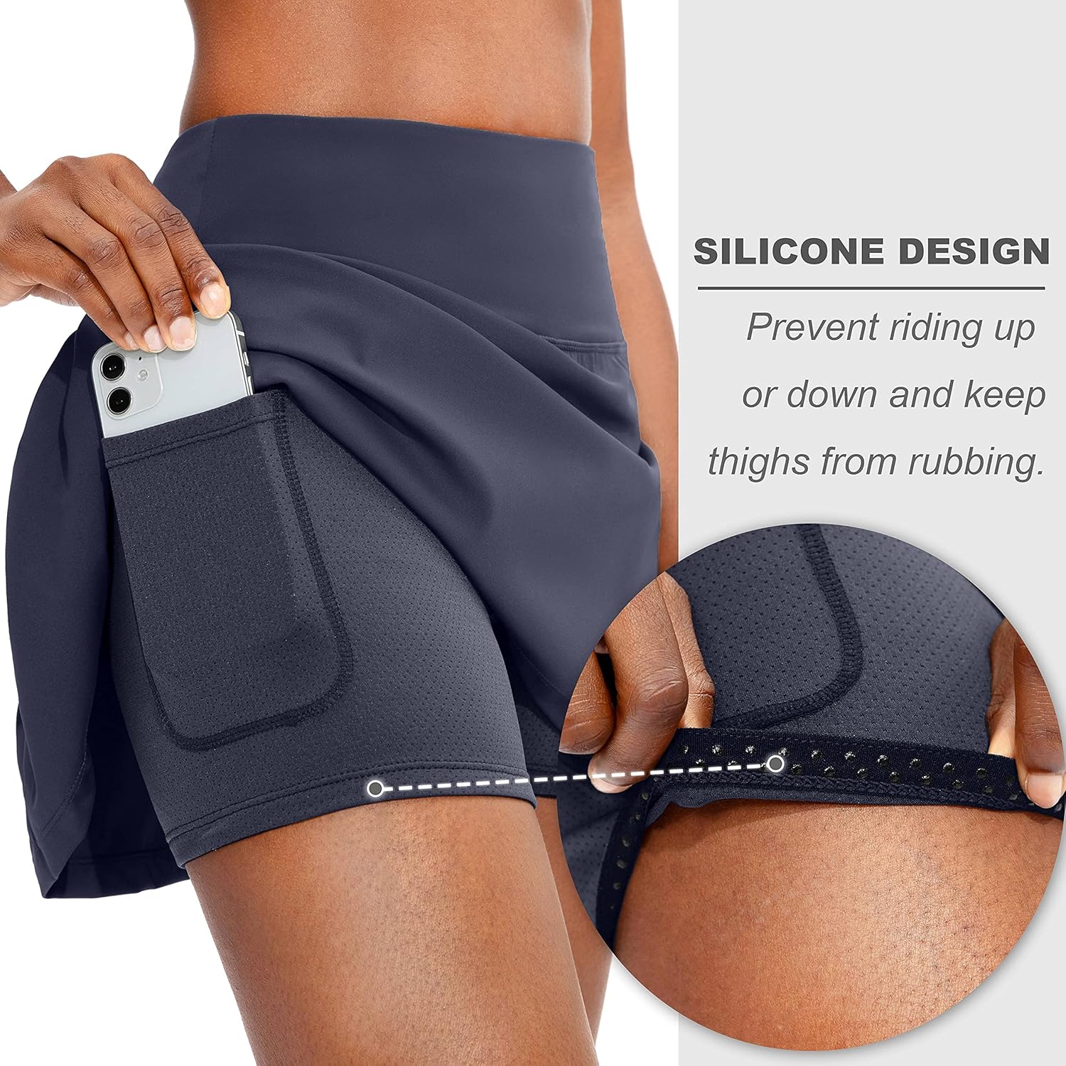 Soothfeel Pleated Tennis Skirt for Women with Pockets Women's High Waisted Athletic Golf Skorts Skirts for Workout Running : Sports & Outdoors