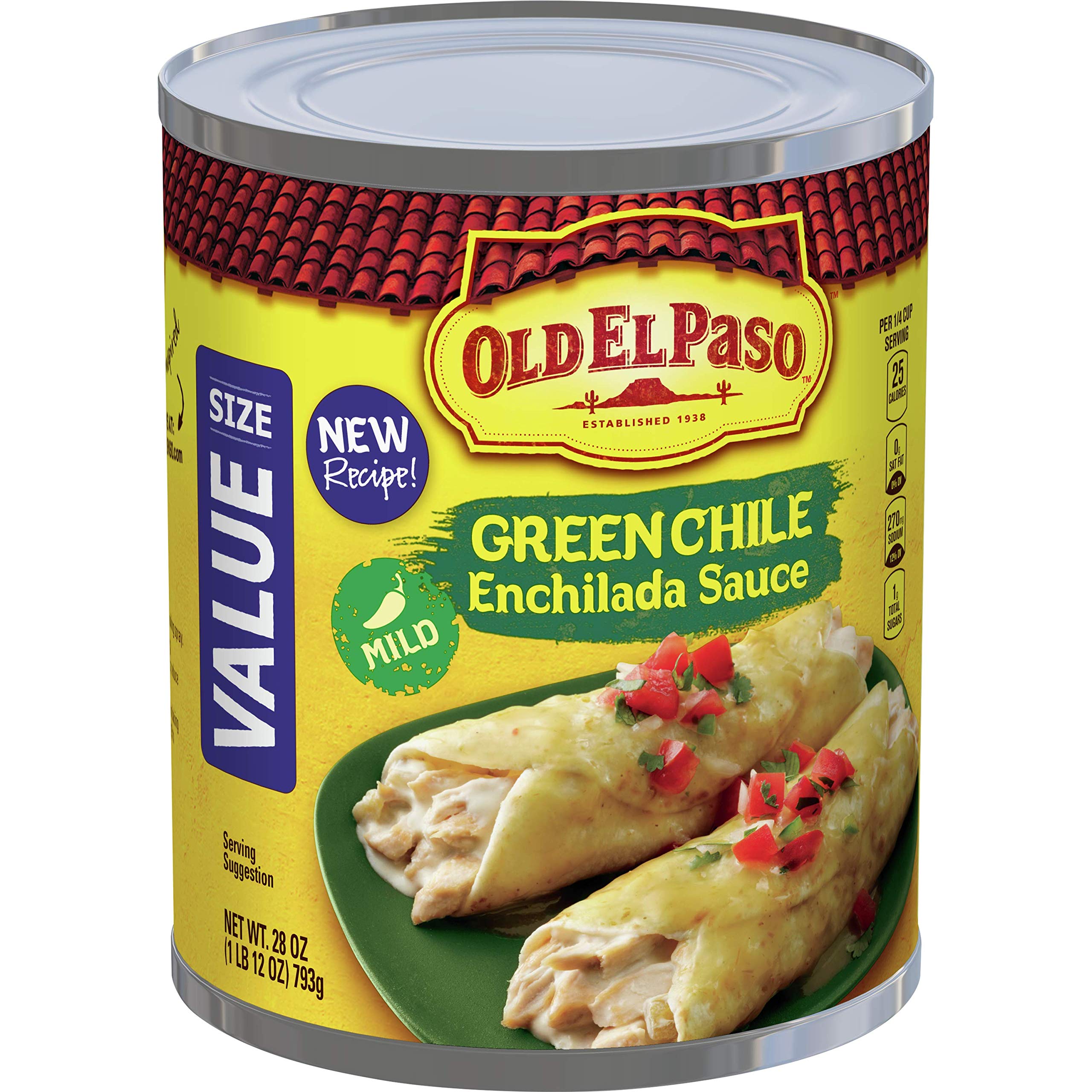 Old El Paso Mild Green Chile Enchilada Sauce, 28 oz (Pack of 6) Buy