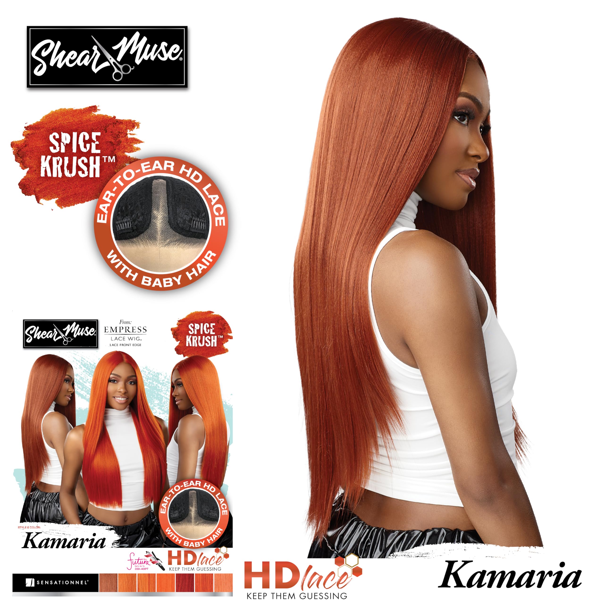 Sensationnel Shear Muse Synthetic Hair Empress Hd Lace Front Wig