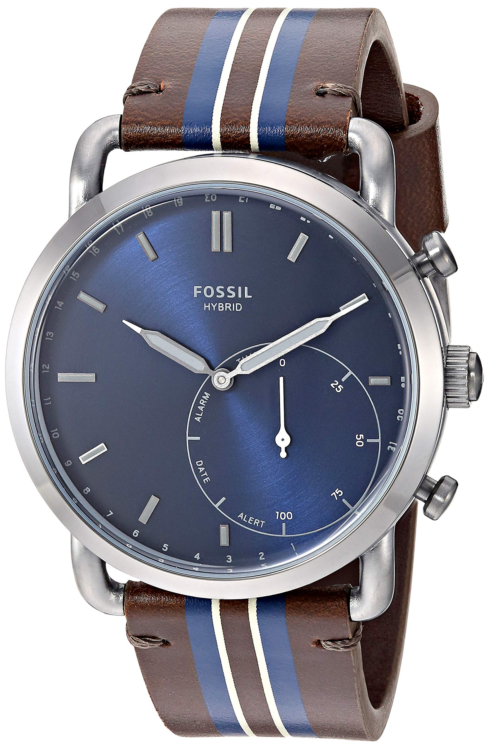 Men's Stainless Steel Hybrid Watch with 