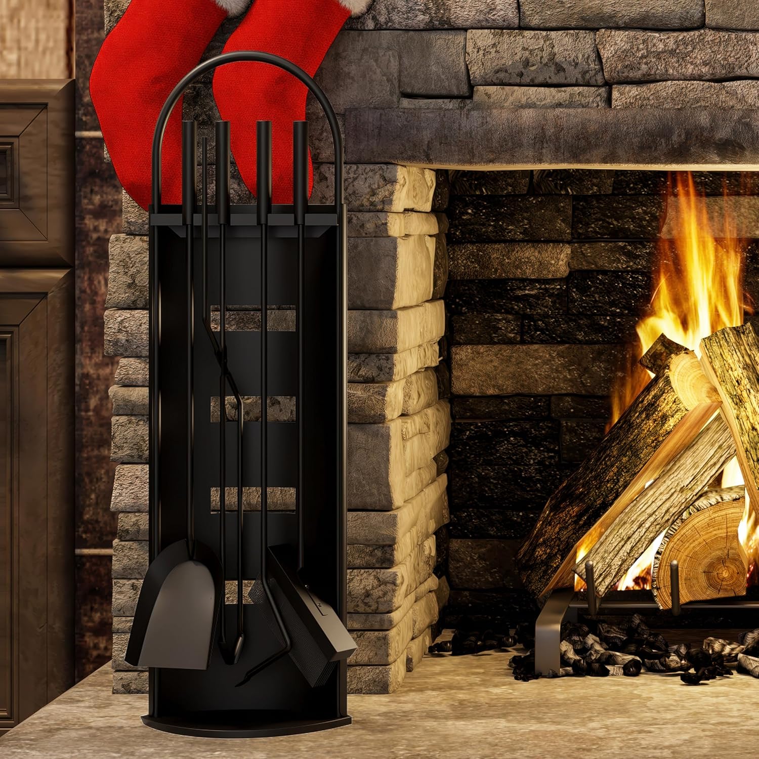 Kályha szett fekete design