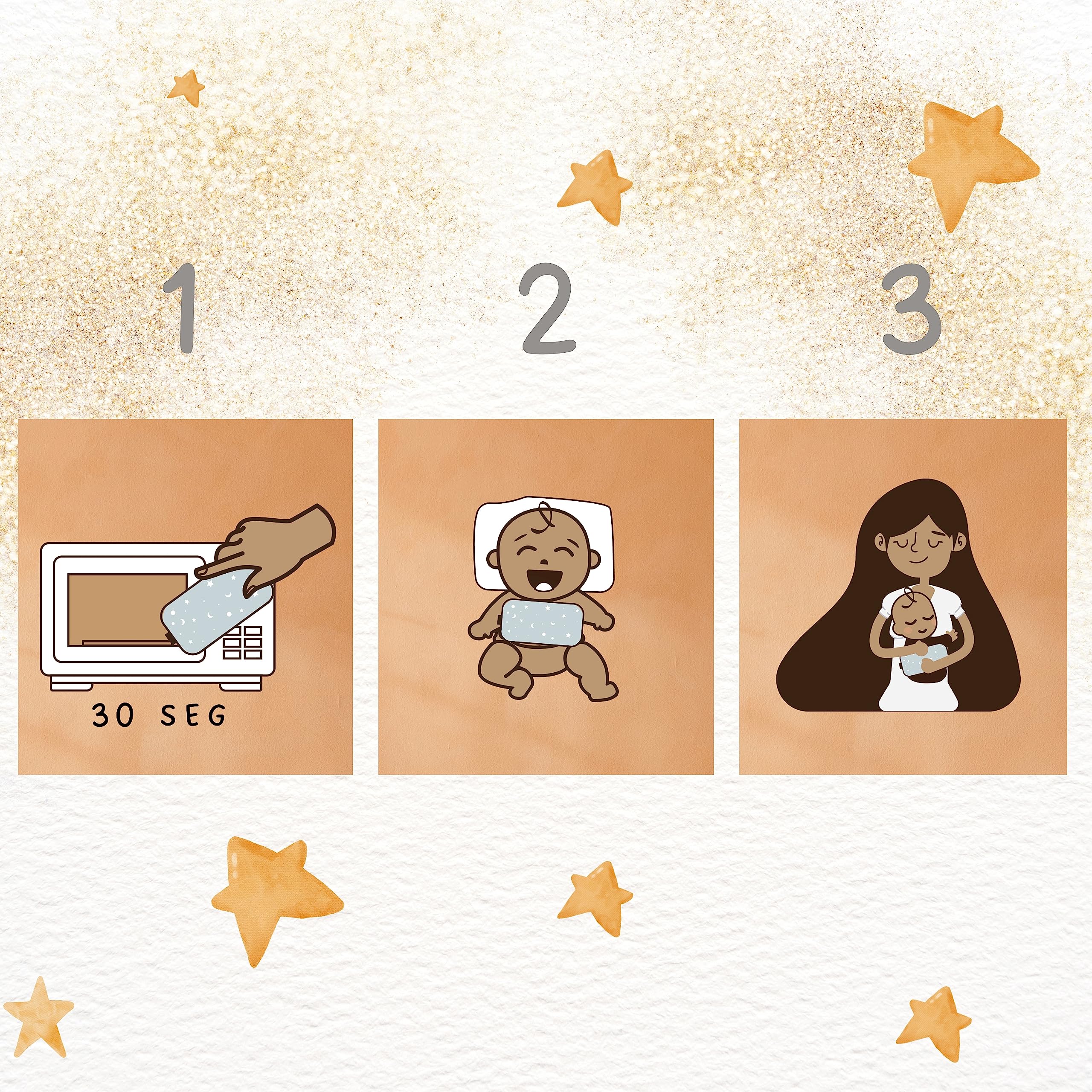 Saco Térmico Semillas para Niños y bebés - Saco Semillas Microondas Bebé - Bolsa de Semillas Multiusos Ideal para bebés, Niños y Adolescentes Thermikoa