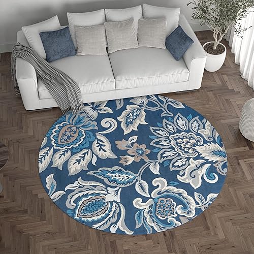 Miniatura 53 de Stella - Alfombra de pasillo de 2 x 8 pies, color crema, alfombra para pasillo, entrada interior, cocina o vestíbulo, alfombra floral - Alfombras