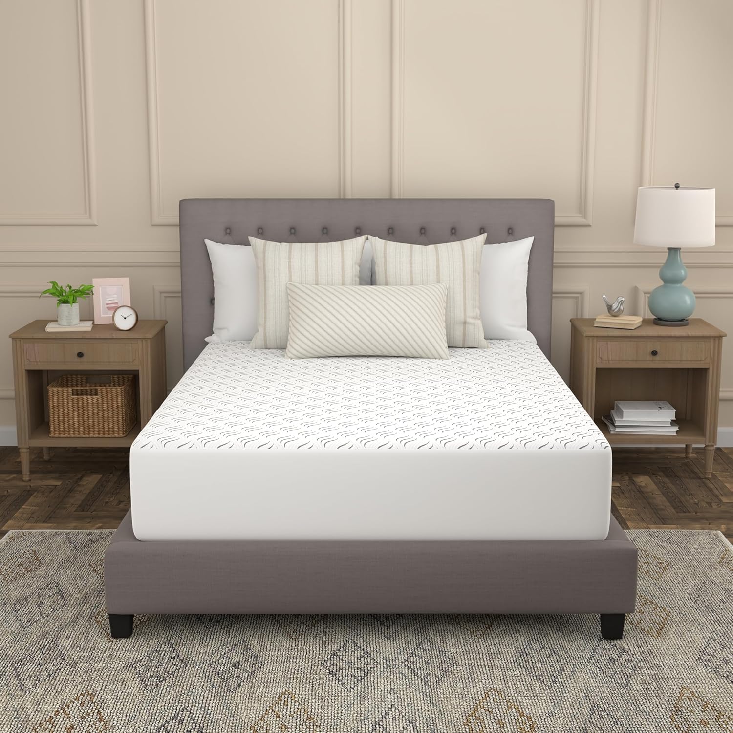 Sealy Flex Charcoal Mattress Cover Protector, Queen- PerfectGrip Stretch Sidewalls Fitted, Waterproof