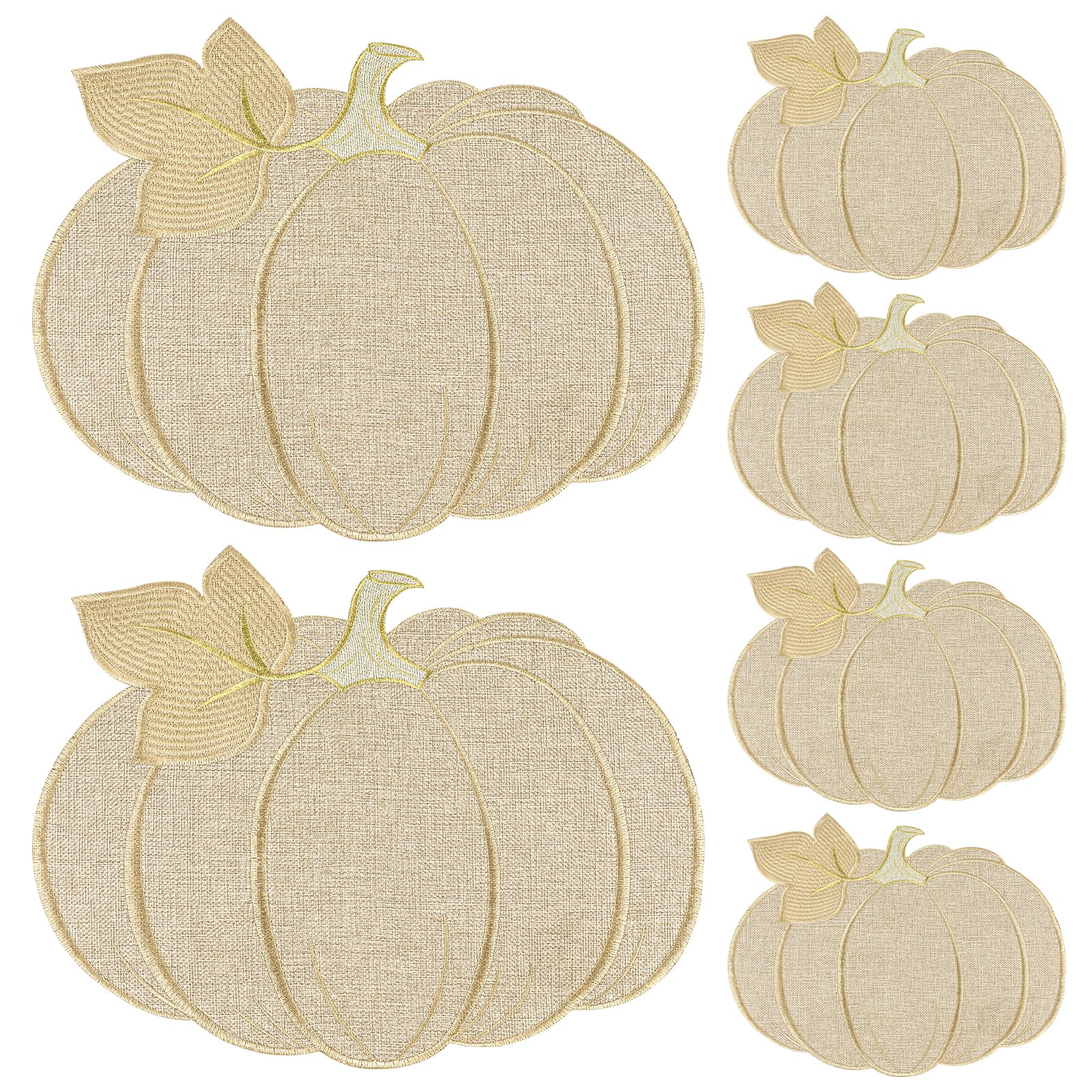 Fall Placemats Set of 6 Autumn Table Pumpkin Thanksgiving Decorations