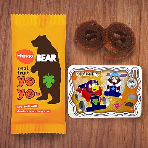 Miniatura 7 de Bear Yoyo BEAR, Yoyos de fruta real, 0.7 onzas, sin azúcar añadido, totalmente natural, sin OMG, sin gluten, vegano, aperitivo saludable para niños