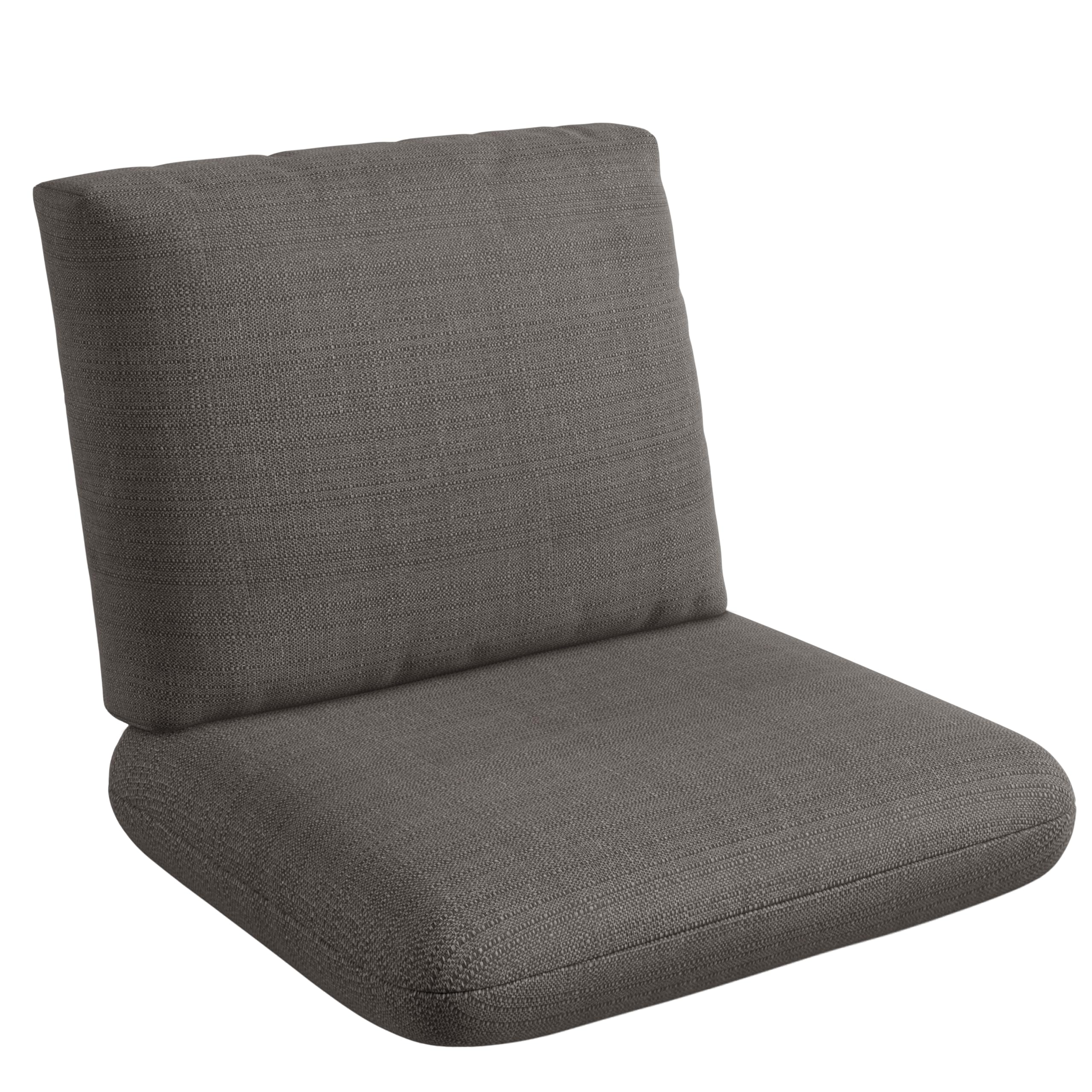 Codi Outdoor Deep Seat Cushion Set 24x24x4 Inch - Textured Linen Fabric, Waterproof, Fade Resistant, Stylish Chair Cushions Replacement for Patio