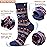 ANTSANG Wool Socks for Women Merino Hiking Warm Thick Winter Boot Comfy Crew Thermal Cozy Cabin Heavy Work Soft Ladies Socks 5 Pairs(Snowflake)