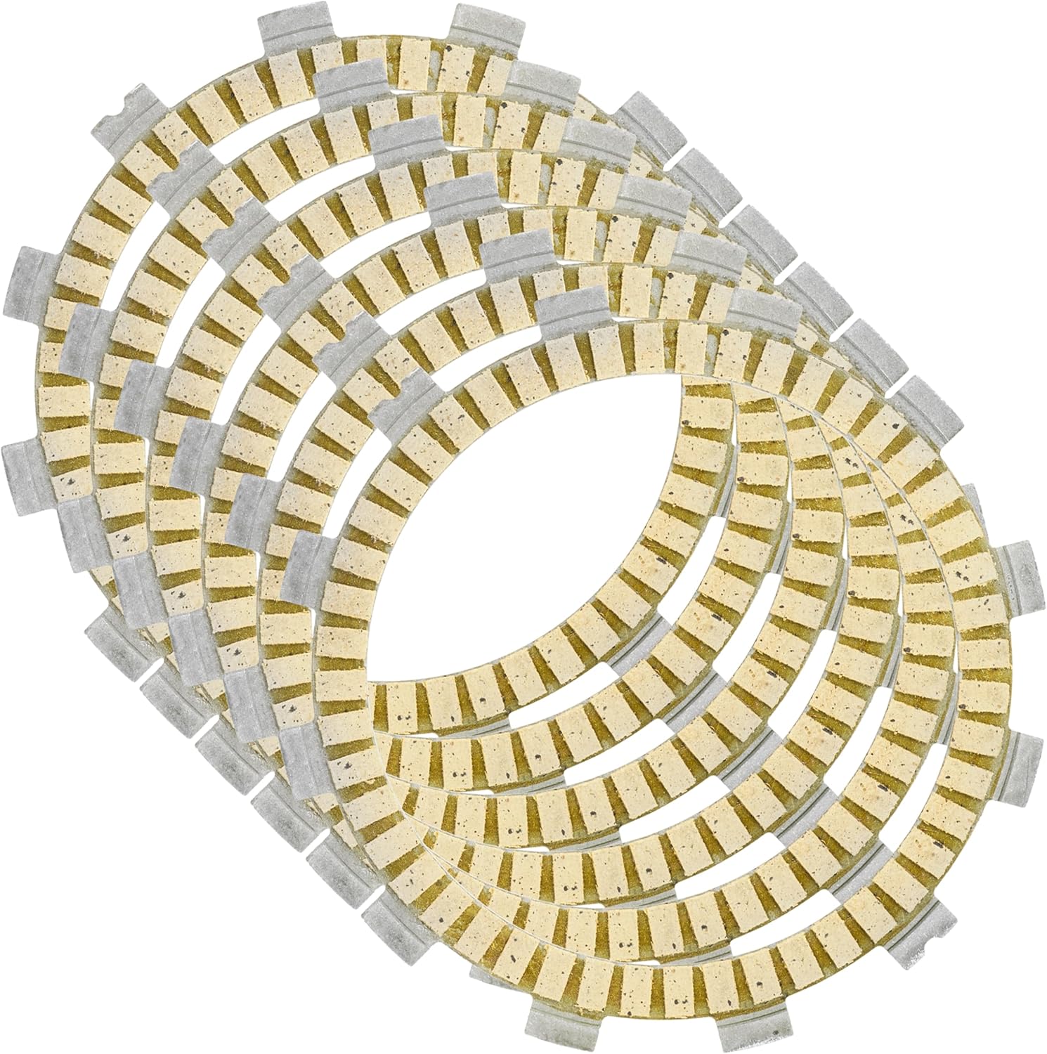 Caltric Clutch Friction Plate Compatible with Suzuki Lt250R Lt 250R Lt-250R Quad Racer 250 1985-1986 6-Plates