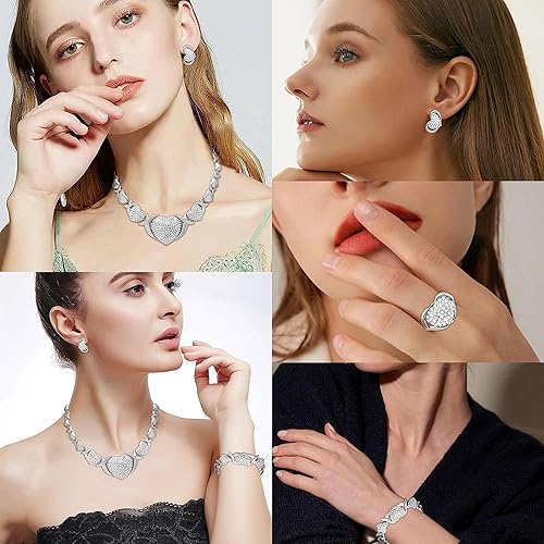 Miniatura 4 de Conjuntos de joyas de oro para mujer, accesorios de oro de 18 quilates, juego de joyas nupciales para boda, accesorios de oro, conjunto de joyas,
