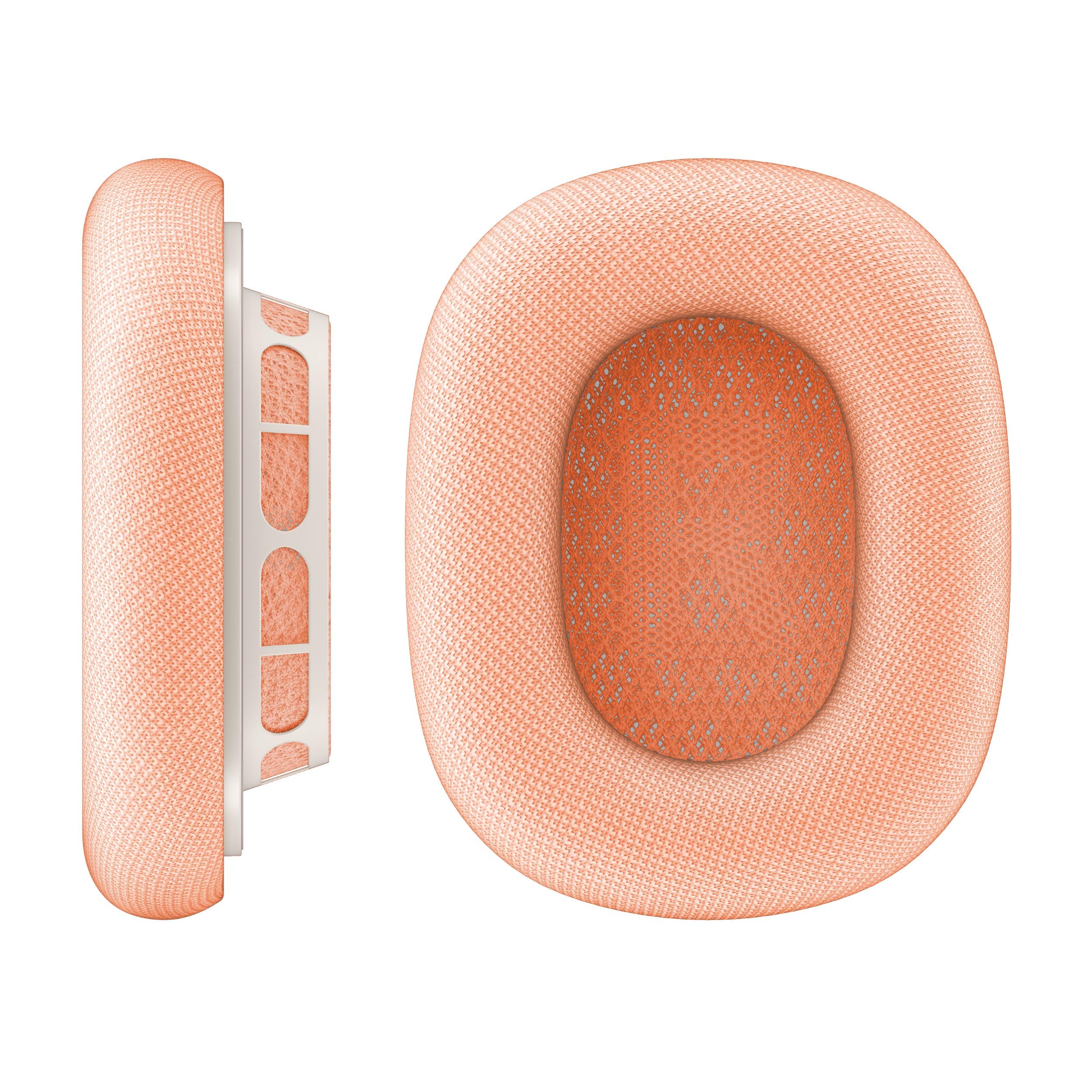 VONMÄHLEN Air Cushions - Ersatz Ohrpolster für AirPods Max, magnetische Befestigung, atmungsaktiv und schweißresistent - orange