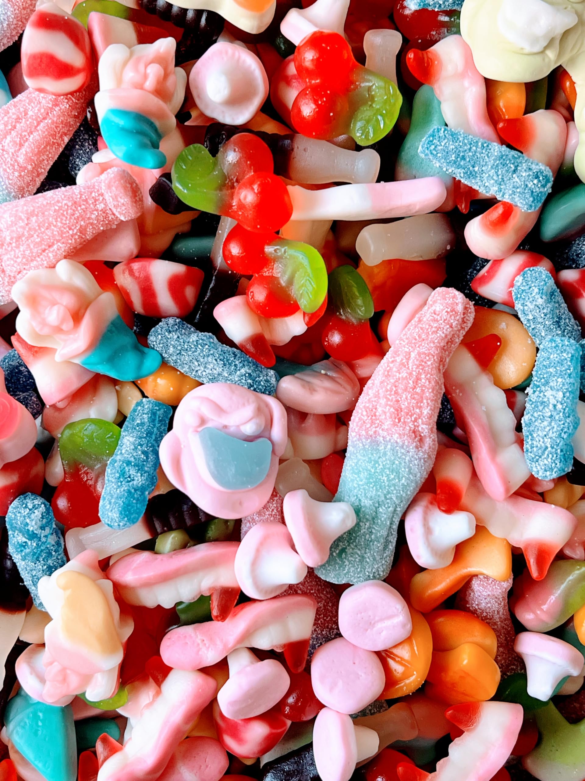 Extra Large Customisable 1KG Vegan Fizz-free Pick n Mix Sweets With Vegan Drink - Choose Your Own Customisation From - I Love You, Happy Birthday, Happy Easter, Mother's Day etc (Custom Fizz-Free 3)