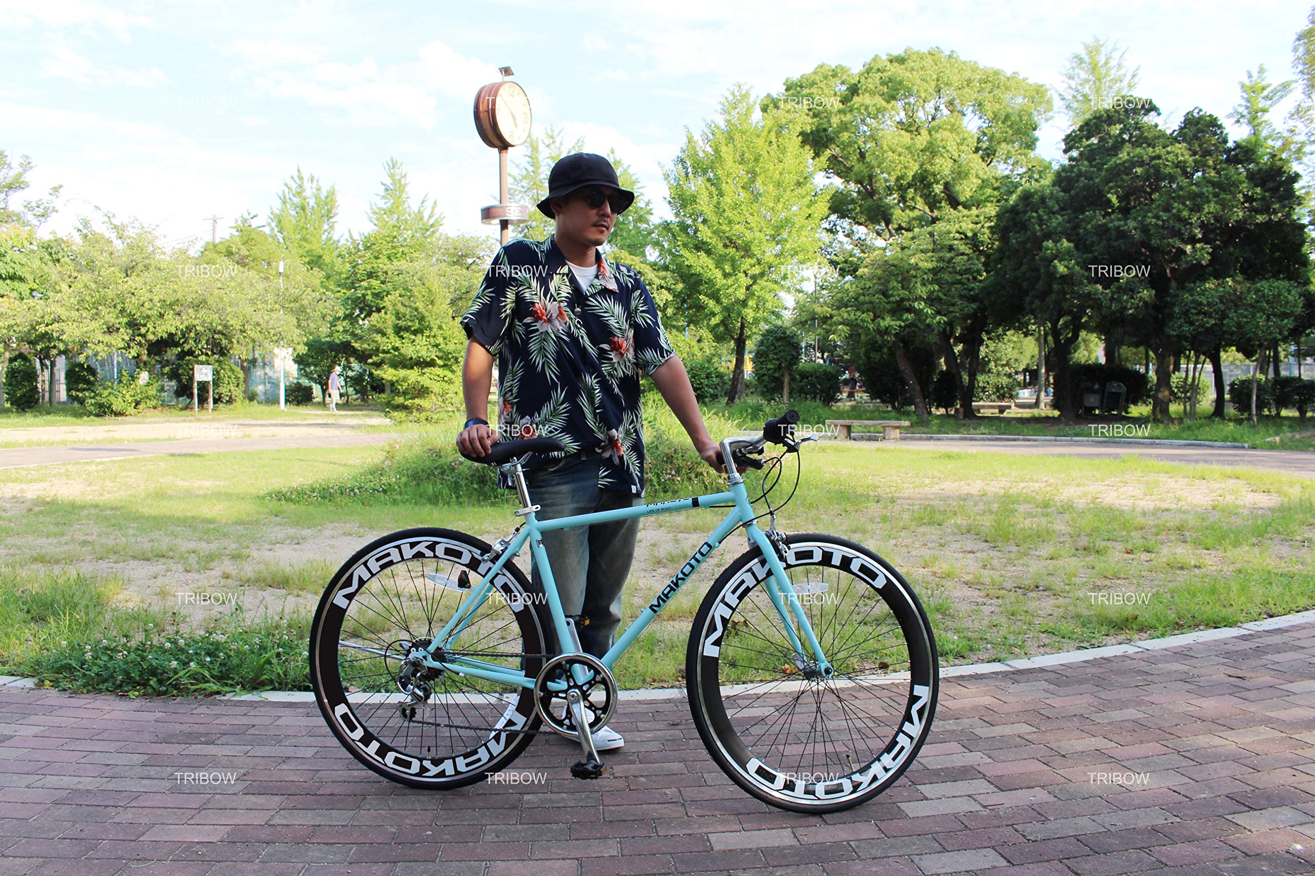 Amazon | クロスバイク 自転車 シマノ製6段変速 レボシフター フラット 