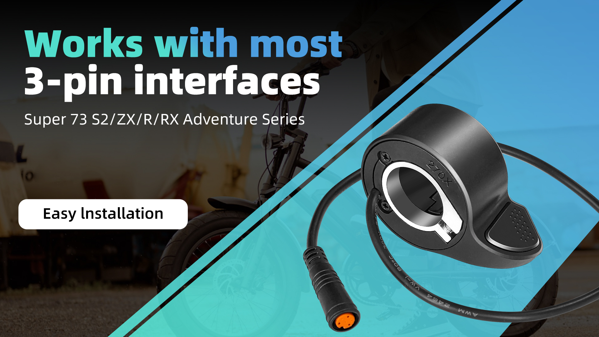 Amazon.com: BIAQI Thumb Throttle for Electric Bike/Scooter Super