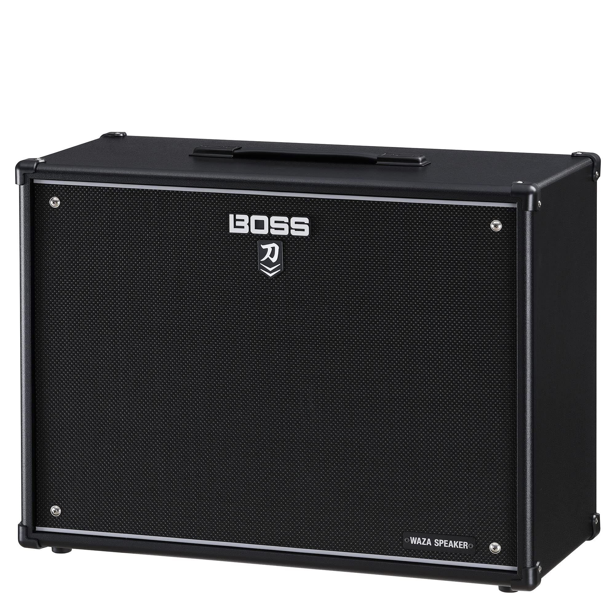 BOSS Katana Cabinet 212 WAZA, Special Edition Katana Lautsprecher-Cabinet mit 2 x 12'' Waza-Lautsprechern, Abgestimmt auf den Katana-Artist MkII Head, 4x12er-Setup durch Stapeln von Zwei Cabinets