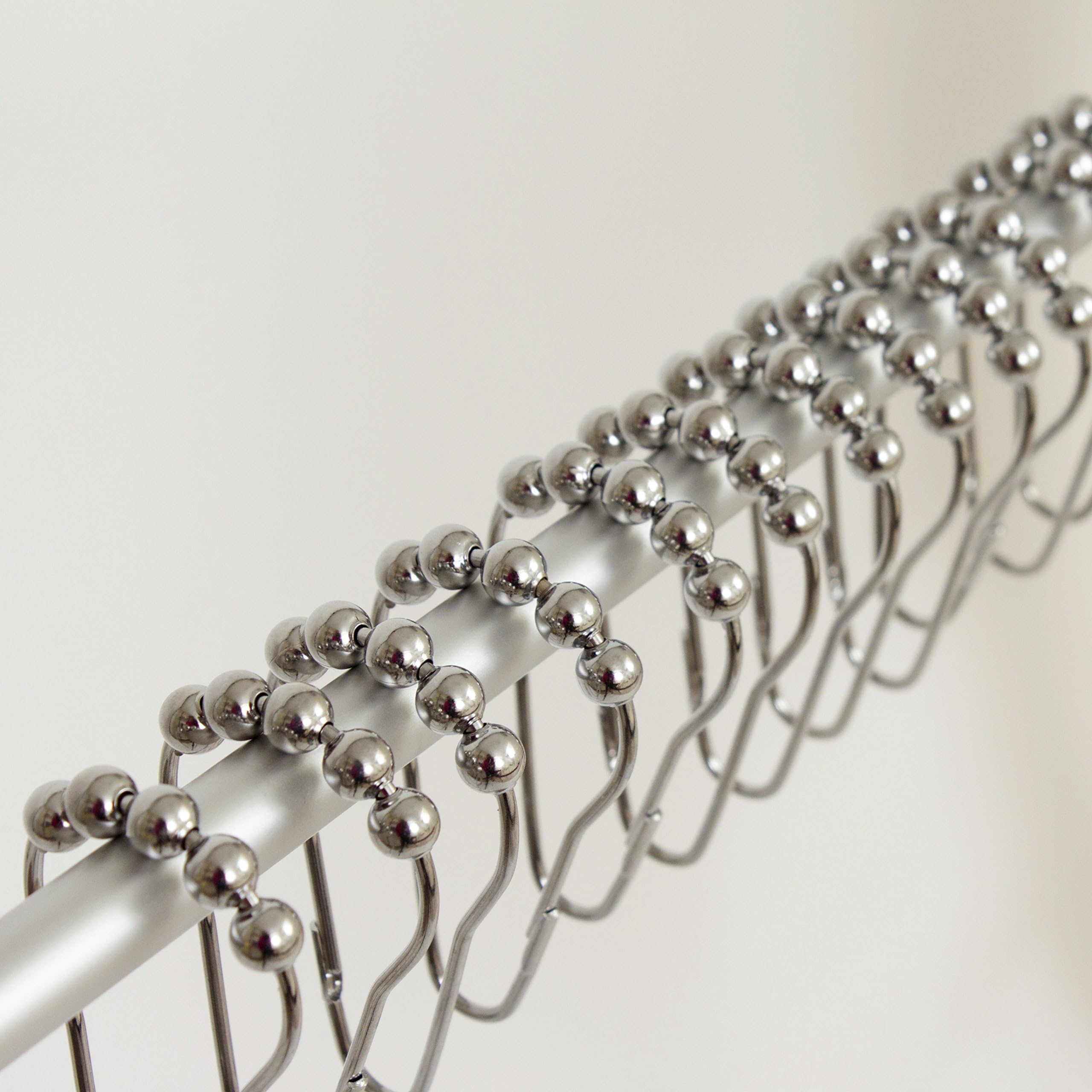Shower Curtain Rings, Polished Chrome - Set of 12