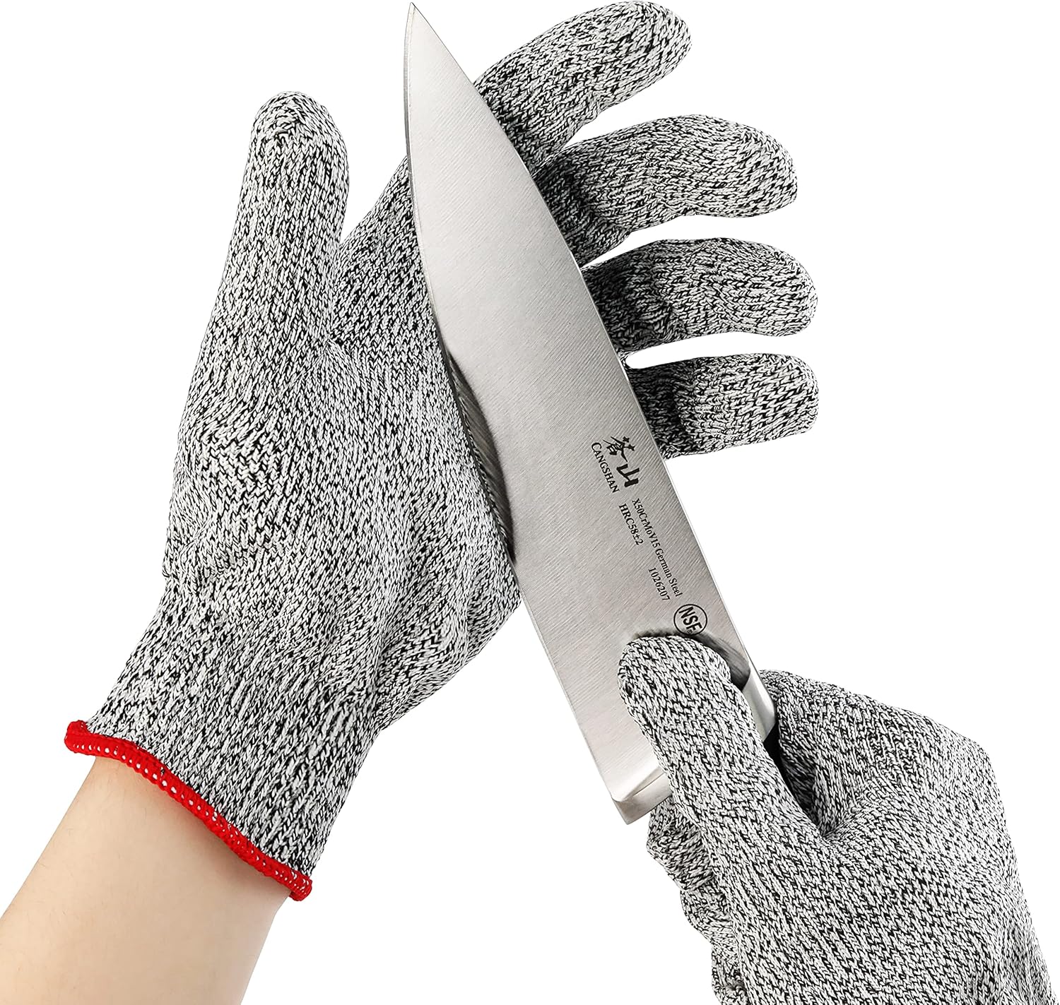 Cangshan A6 Cut Resistant Glove, Made in USA, Size L, 6 Pairs - Image 4