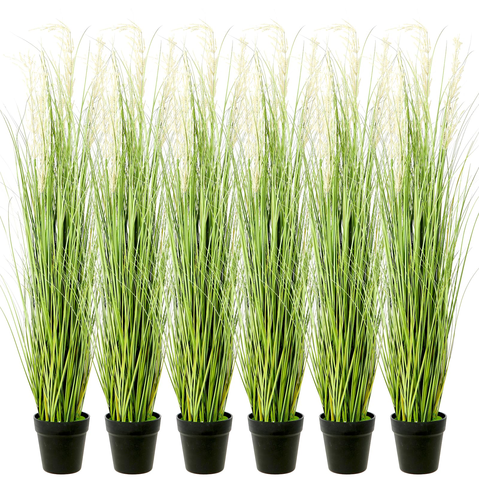 Photo 1 of ***PARTS ONLY SOME ARE PULLED APART AND SOME ARE MISSING PIECES***
6 Pack 4 ft Tall Artificial Grass Plant Fake Pampas Grass in Pot Large Faux Floor Plants Potted Artificial Greenery for Indoor Outdoor Garden Home Bathroom Office Room Housewarming Wedding