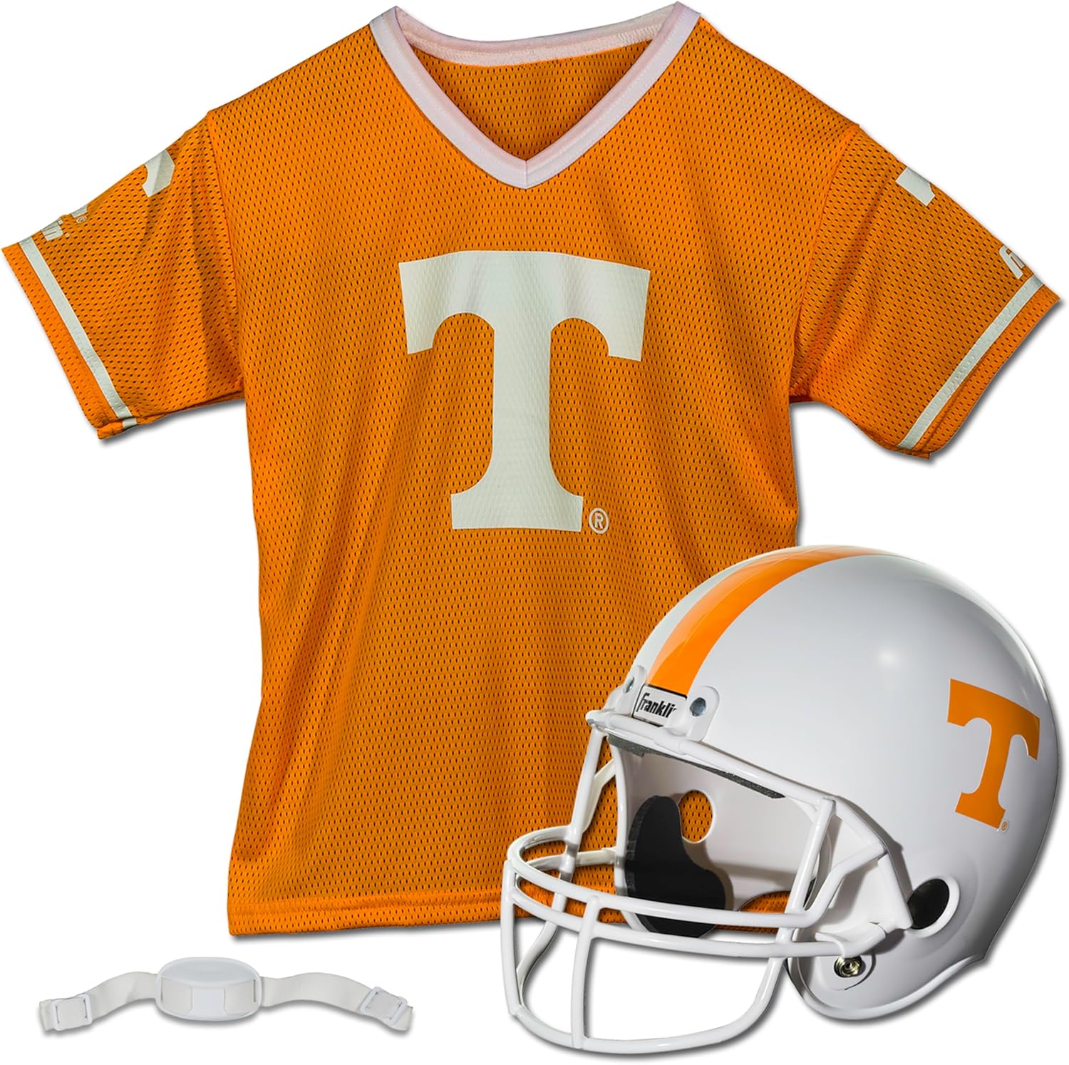 Franklin Sports NCAA Kids Football Helmet + Jersey Sets - College Uniform + Helmet Sets for Boys & Girls-Toy Kids Costume Set Tennessee Volunteers
