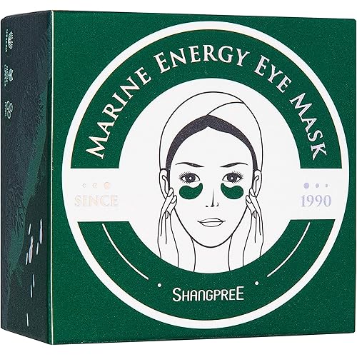 SHANGPREE Eye Mask (30 pair｜60 masks), under eye patches, Premium Korean Skin Care (Marine Energy)
