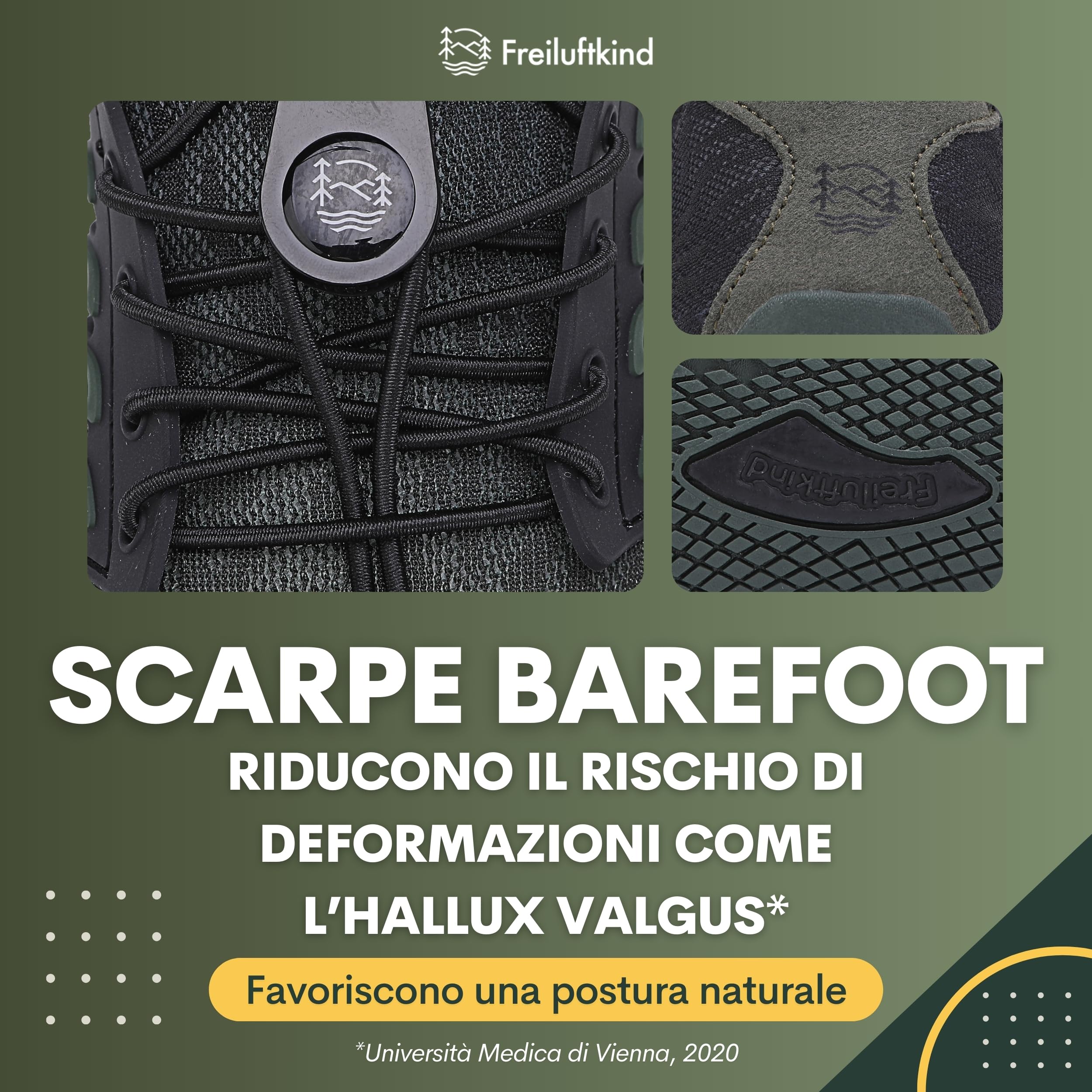 Freiluftkind Tokai Barefoot Shoes Antiscivolo – Il Scarpe Barefoot Perfetto per la Tua Avventura – Scarpe Barefoot Uomo e Donna