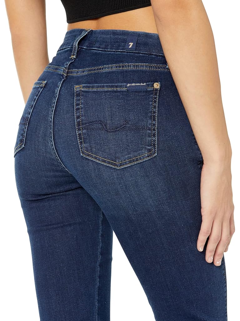 Navy 7 For All Mankind B(air) Kimmie Straight in Rinsed Indigo