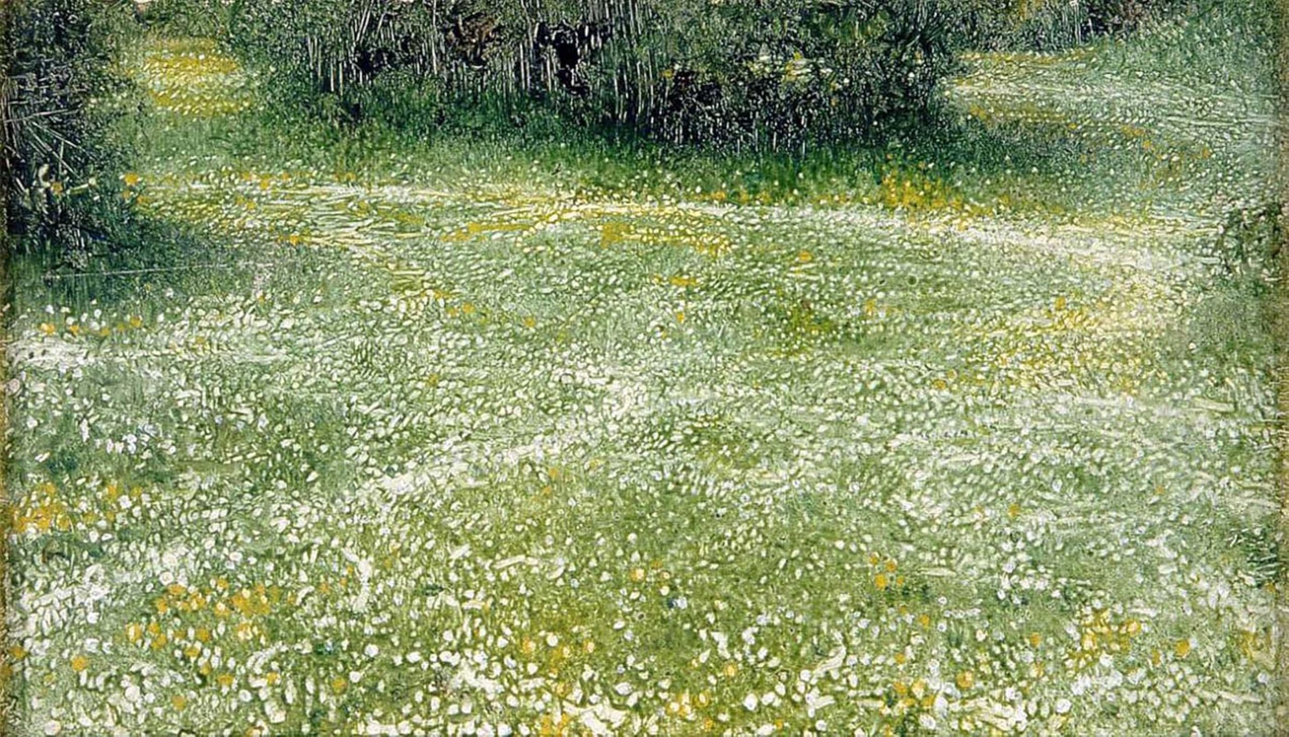 POSTERIIk Vintage Print Pop Art Landscape Artwork Daisies At Burnhamn N by Arthur Hacker Art Prints for Office Home Decor 60x90cm