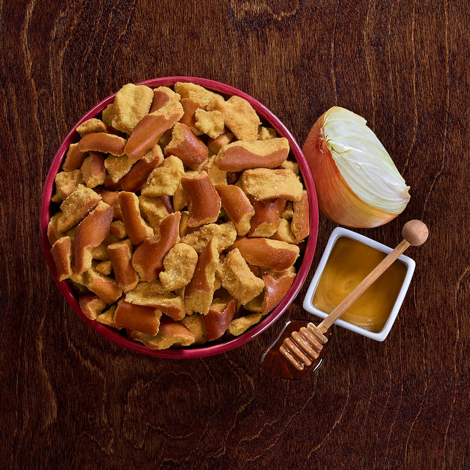 Snyder's of Hanover Pretzel Pieces, Honey Mustard and Onion, 11.25 Oz (Pack of 12)
