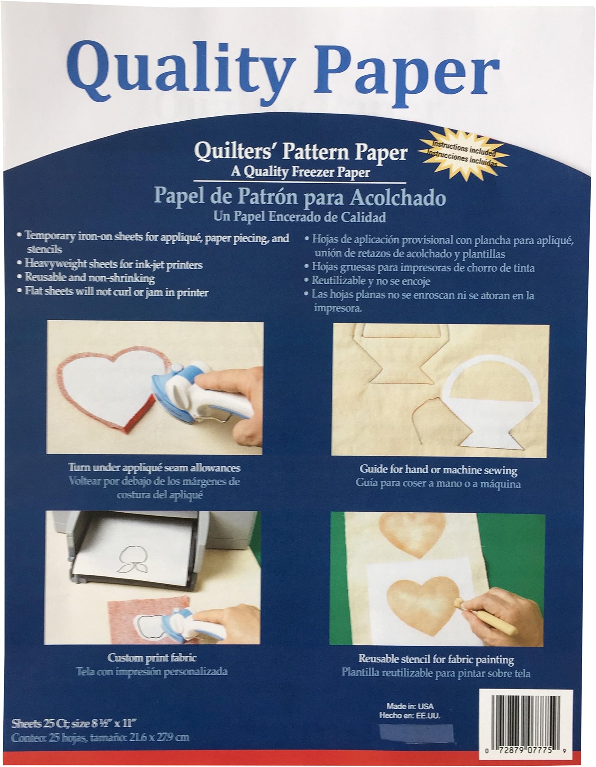 Quality Paper Quilter Pattern Paper