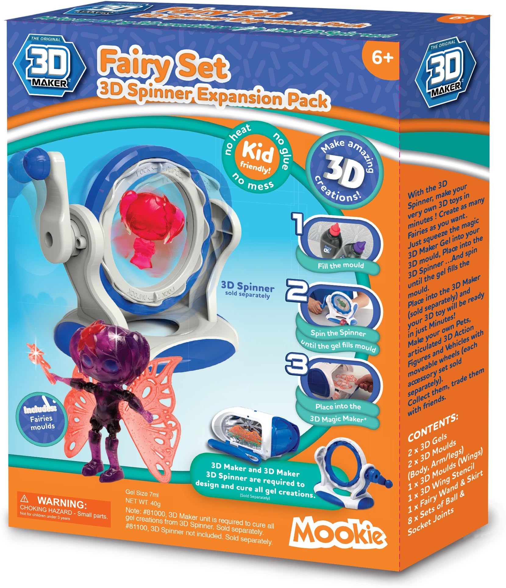 3D Maker 3D Spinner Fairies Expansion Set
