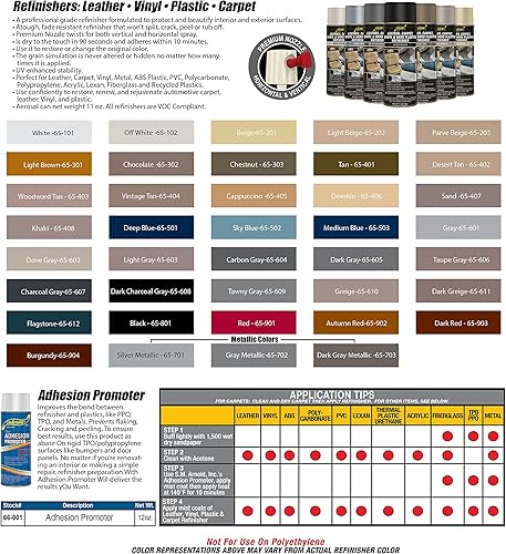 Miniatura 6 de Restaurador para cueros, tapetes, vinilo y plástico duro SM Arnold, 11 onzas, Doeskin