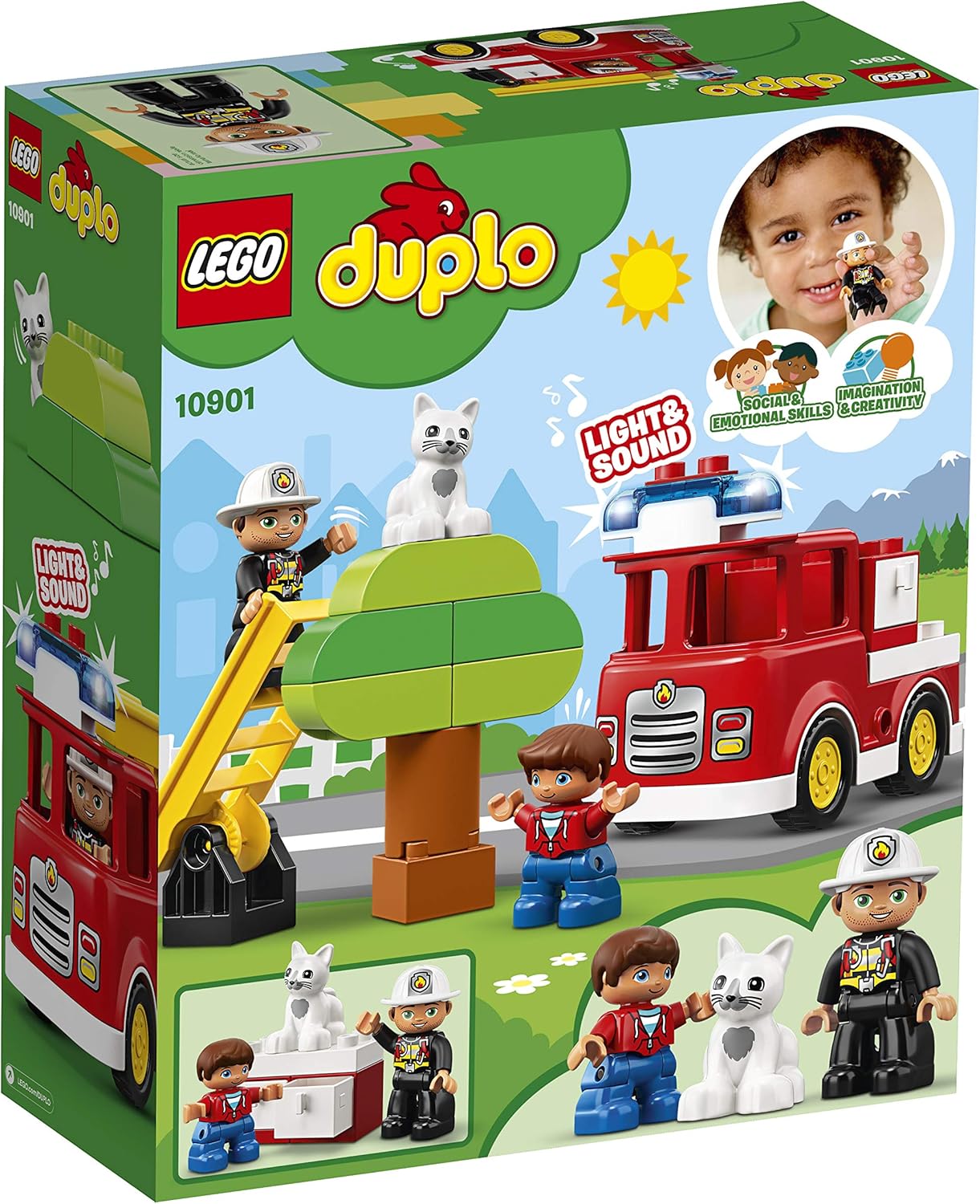 Buу 1 gеt 1 LEGO DUPLO Town Fire Truck 10901 Building Blocks (21 Pieces)