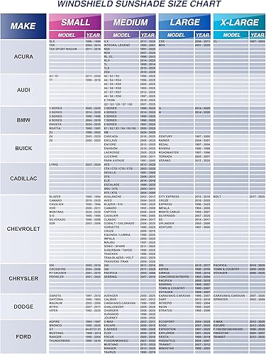 Miniatura 5 de Parasol reflectante para parabrisas de automóvil con recorte de espejo, bloquea el 99% de los rayos UV y mantiene el vehículo fresco, se adapta a