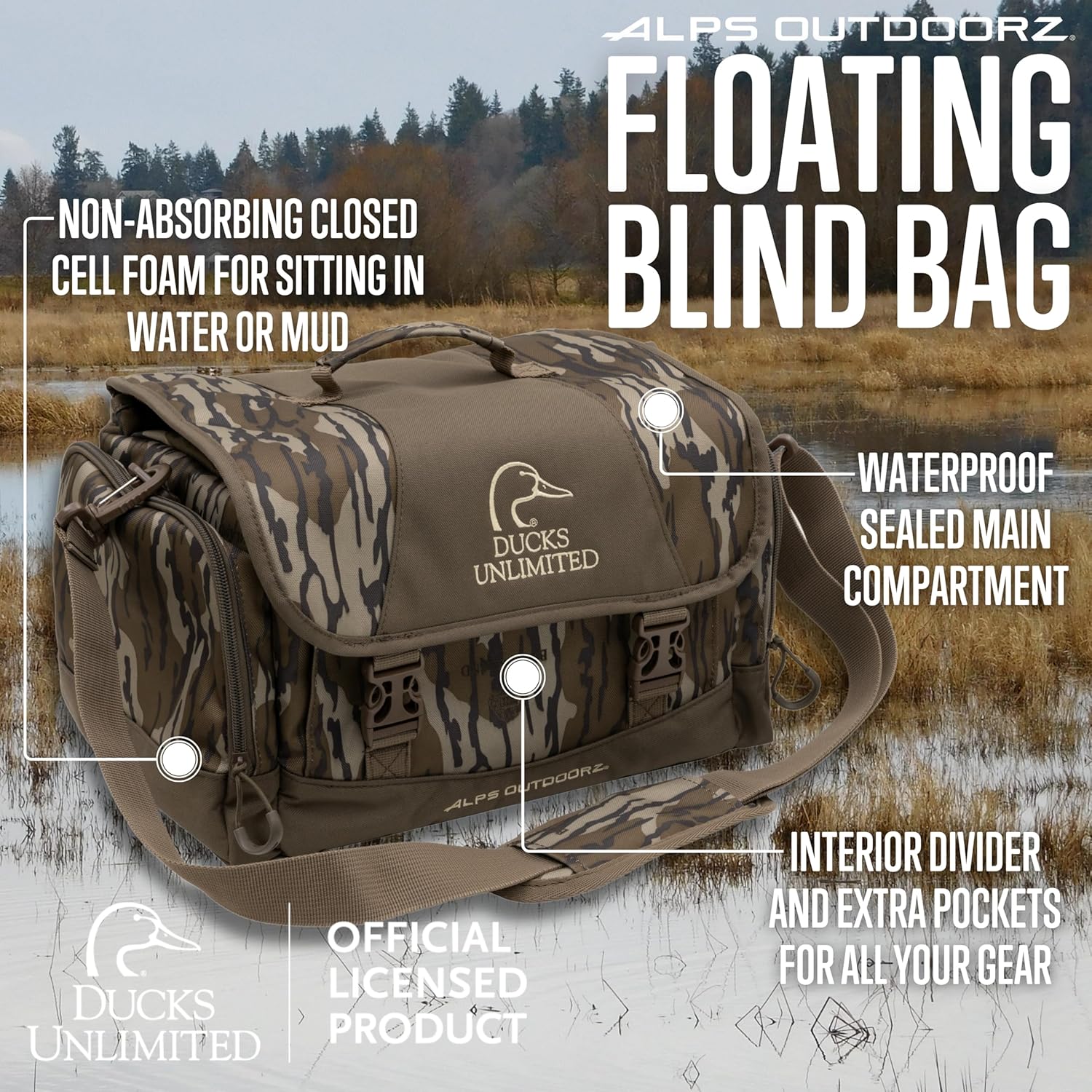 Waterfowl Ducks Unlimited Waterproof Backpack Dive Bomb Duck