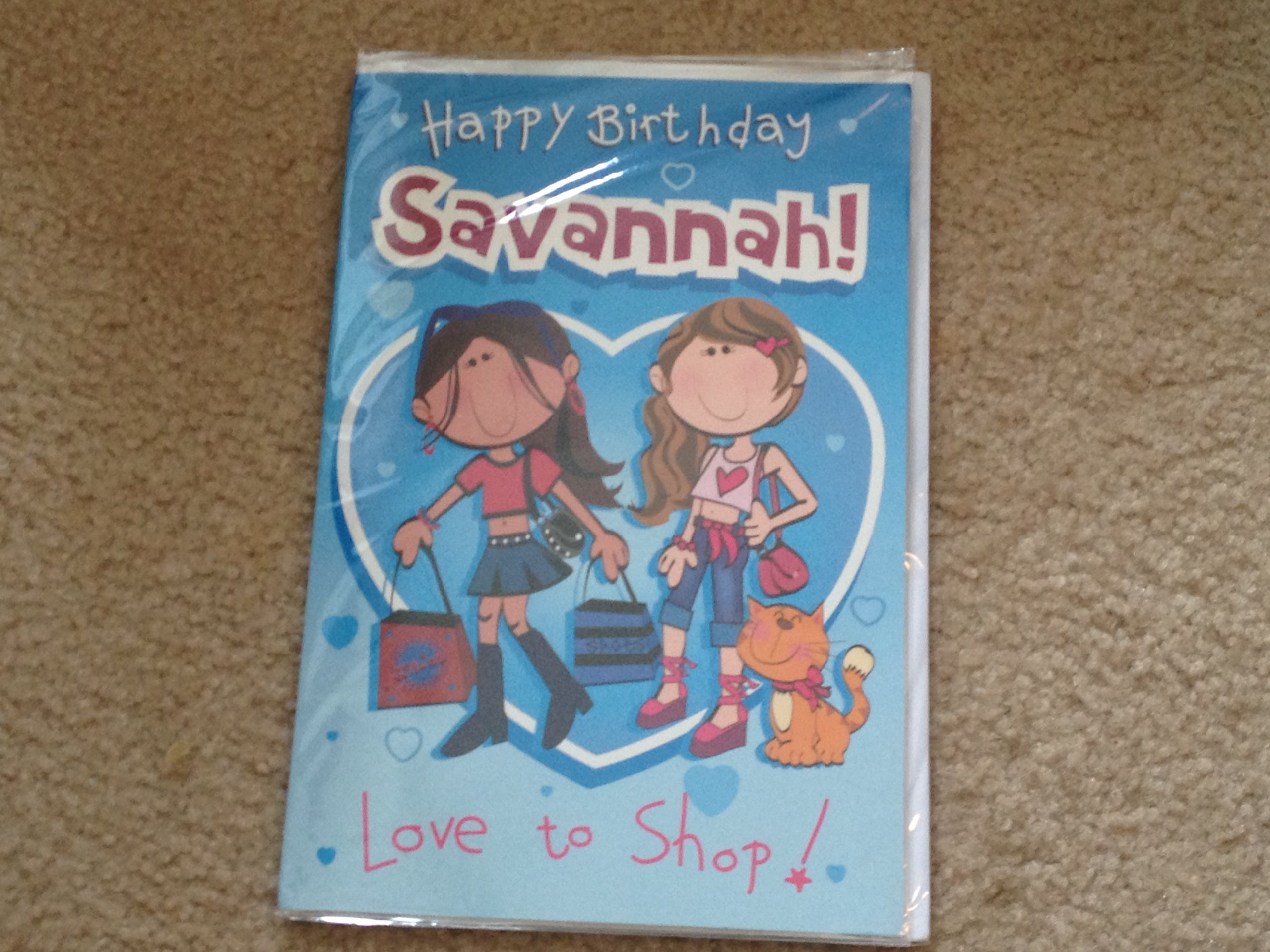 Happy Birthday Savannah - Singing Birthday Card