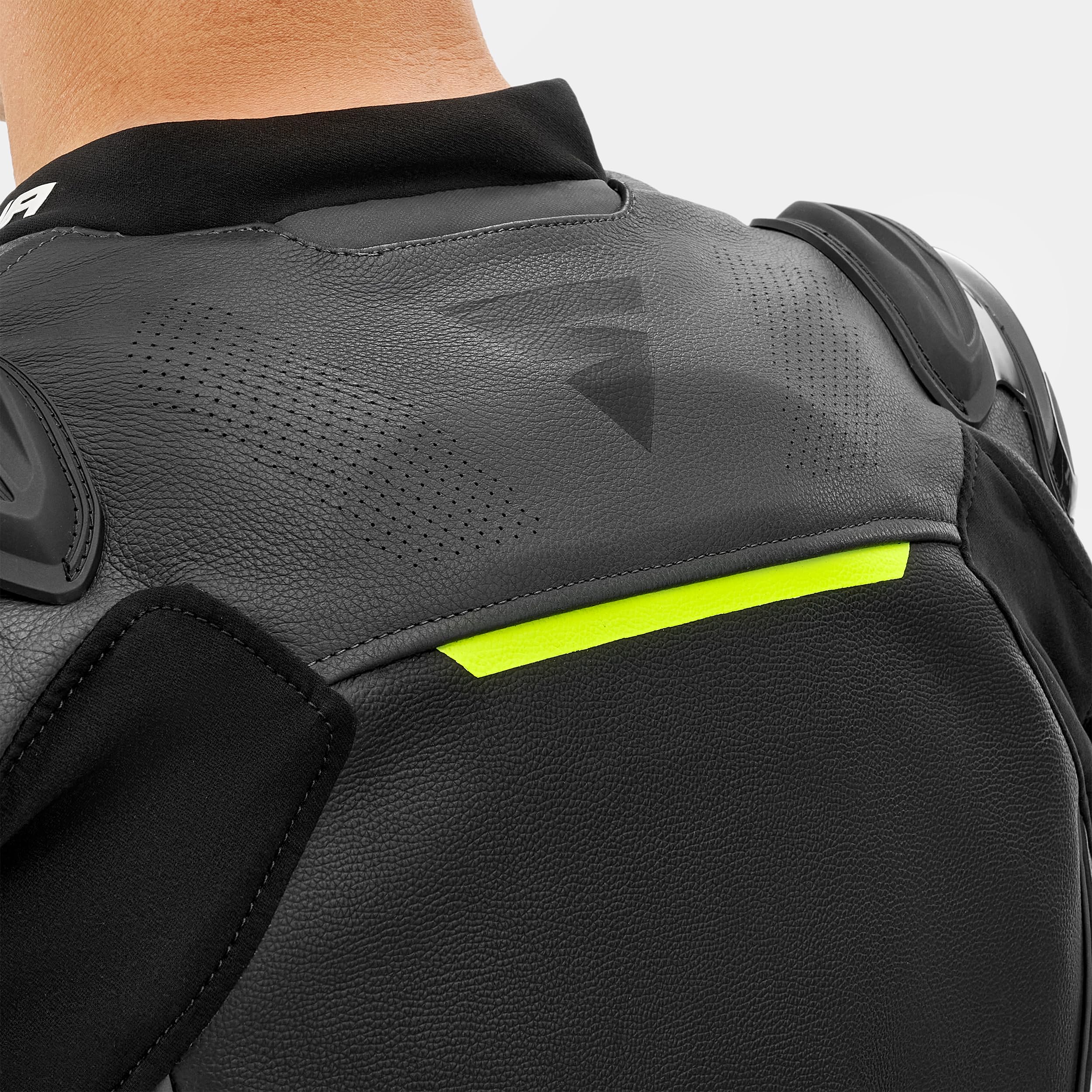 SHIMA Bandit 2.0 Motorrad Jacke Hose Herren mit Protektoren AirForce Rückenprotektor Leder Motorradkombi Sommer | Wetterfester Fahrkomfort
