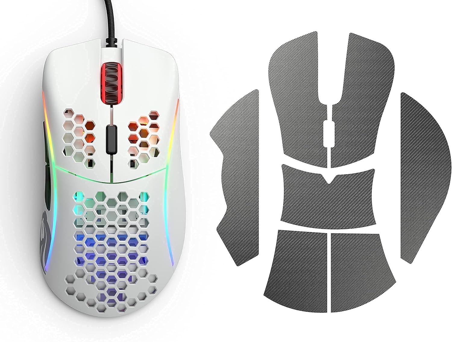 (Mouse + Grip Tape) Glorious Model D Gaming Mouse (Matte