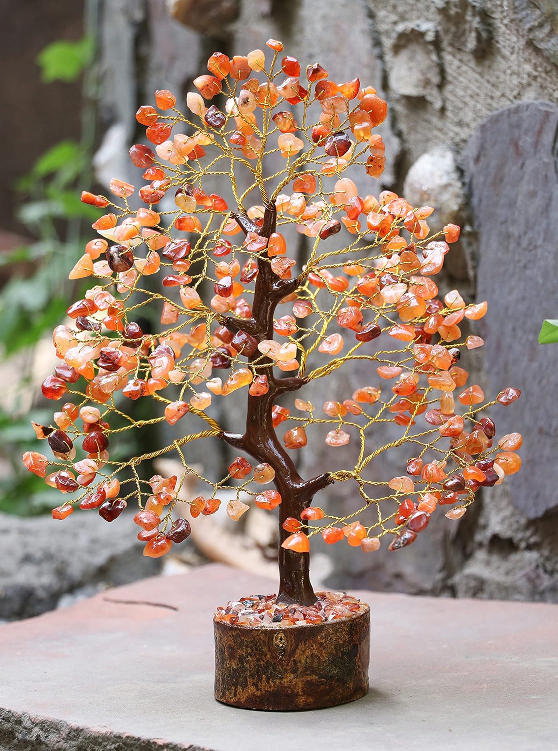 Carnelian Orange Crystal Chakra Tree of Life Spiritual Healing Meditation Gift Bonsai Tree for Home & Room Decor Crystal Gift for Women Present Birthday Gifts for Women Men Housewarming Mum Dad - Image 3